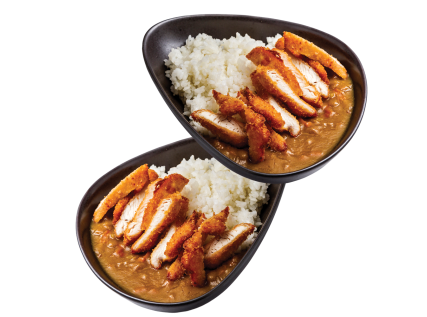 Páros Japán curry párolt rizzsel, panko bundás csirkemellel  és káposztasalátával