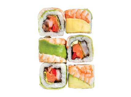 Shrimp uramaki roll